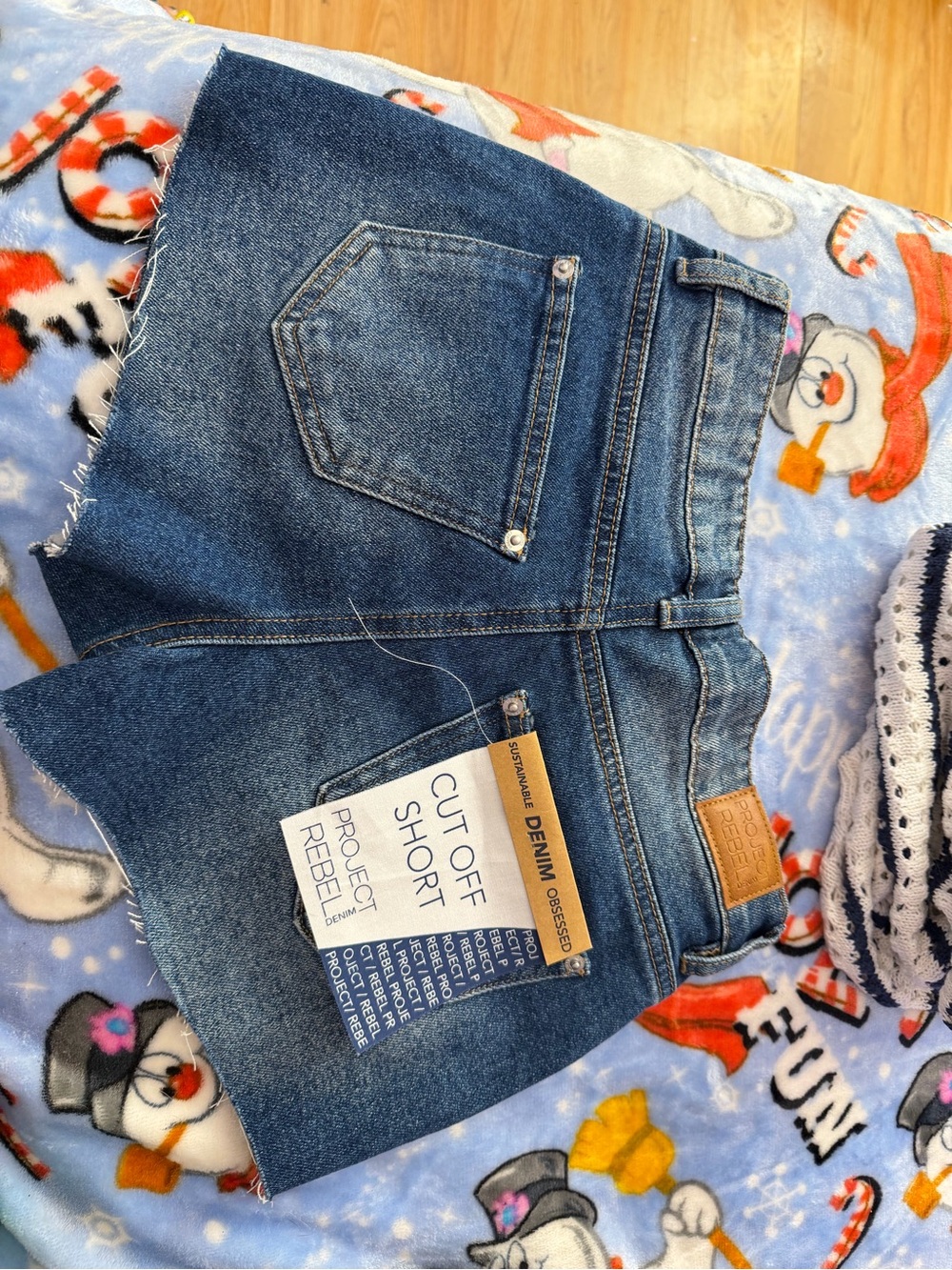 Denim Cut Off Short - Blue Women’s Jeans